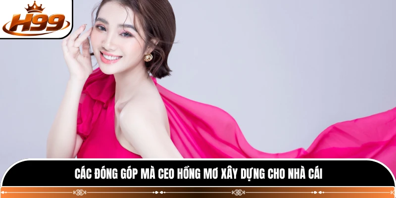 Các đóng góp mà CEO Hồng Mơ xây dựng cho nhà cái